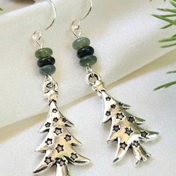 New Christmas tree earrings - Picture 2 of 7